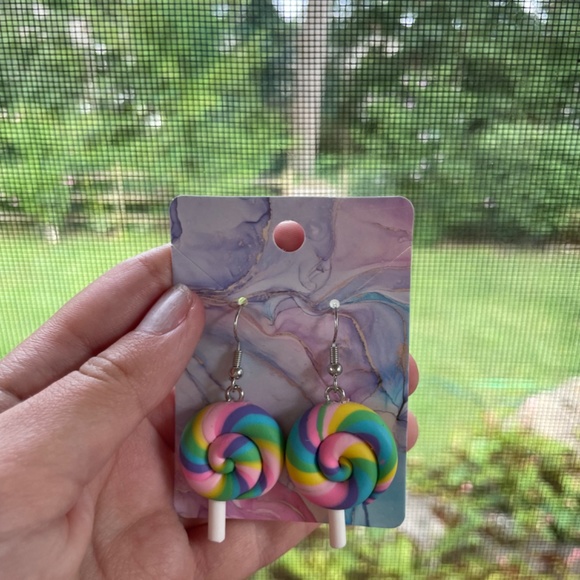 adorable lollipop earrings - Picture 4 of 4